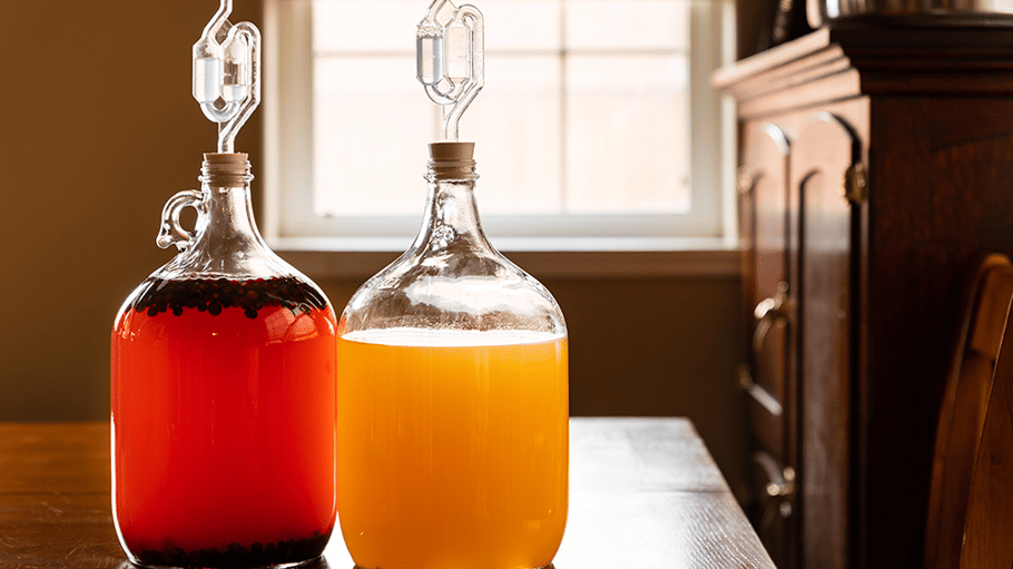 Mead during fermentation
