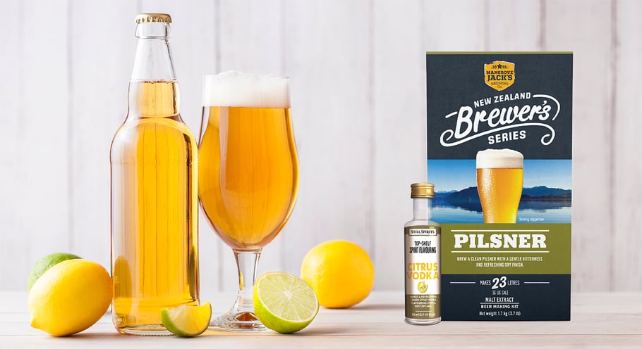 Mangrove Jack's Brewers Series Pilsner with Top Shelf Citrus Flavouring